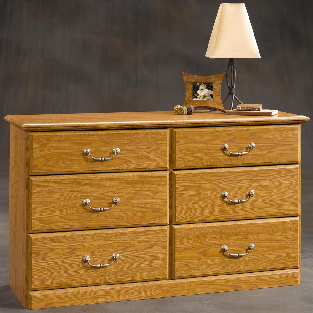 Sauder Orchard Hills 401410 6Drawer Double Dresser Corner Furniture